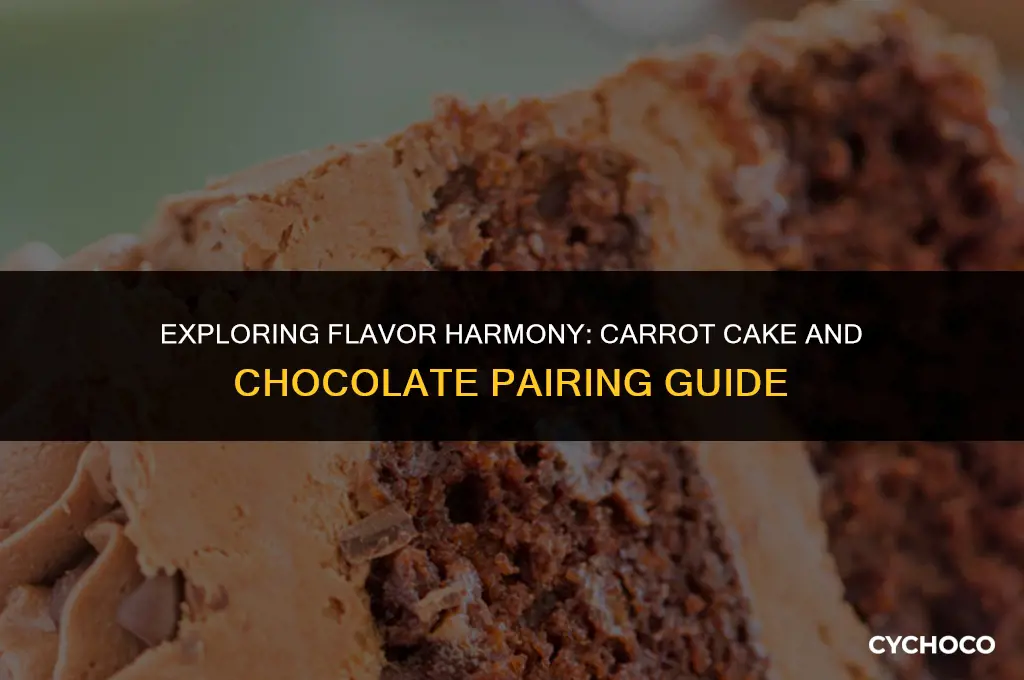 does carrot cake go with chocolate
