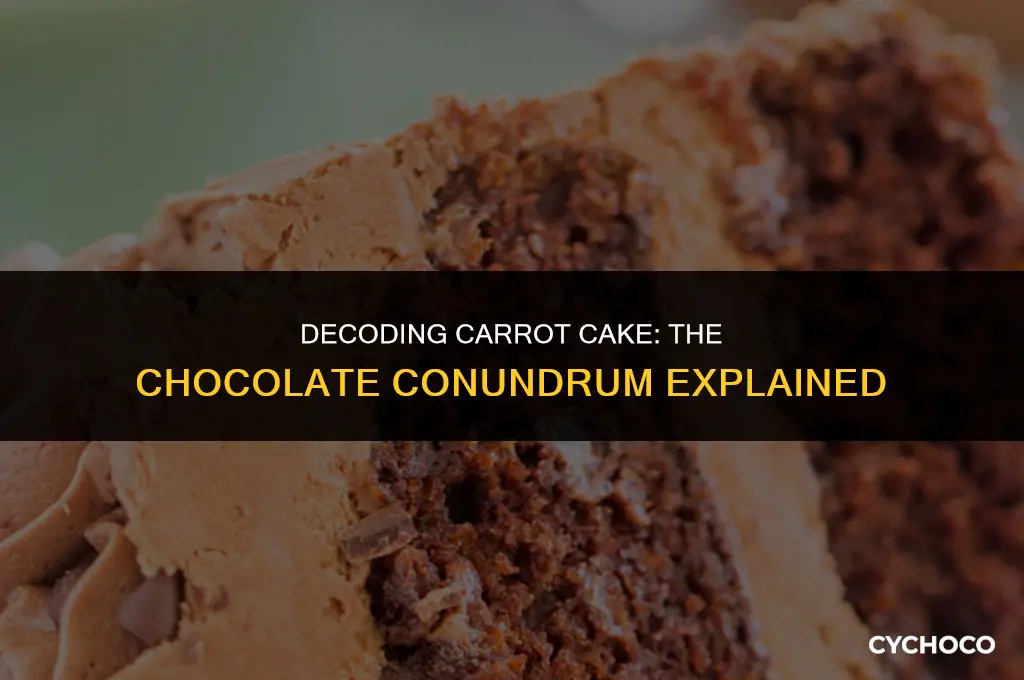 does carrot cake have chocolate in it