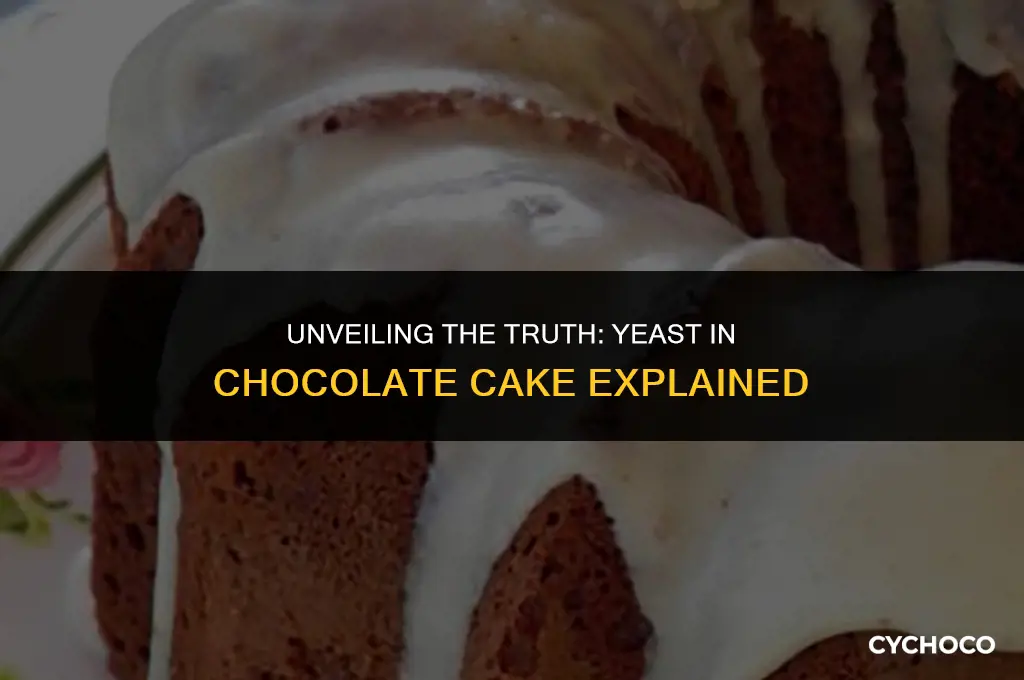 does chocolate cake contain yeast