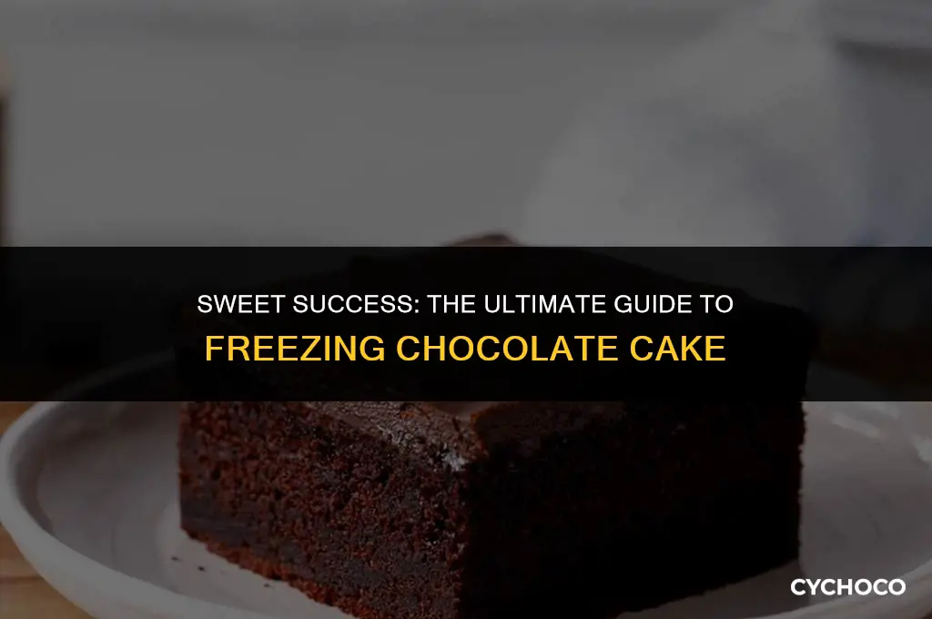 does chocolate cake freeze
