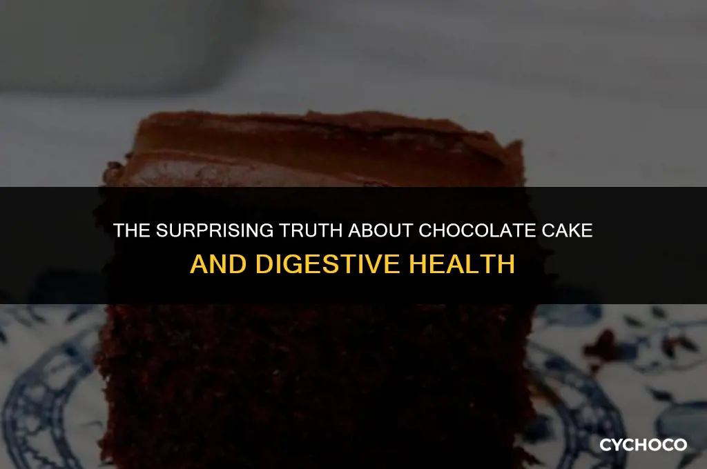 does chocolate cake give you diarrhea