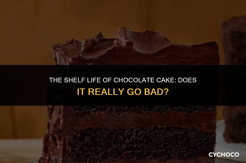 does chocolate cake go bad