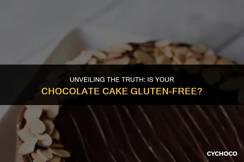 does chocolate cake have gluten
