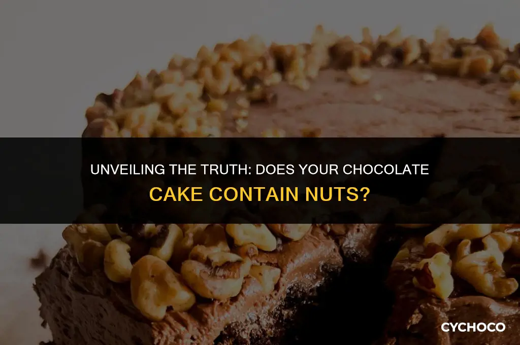 does chocolate cake have nuts