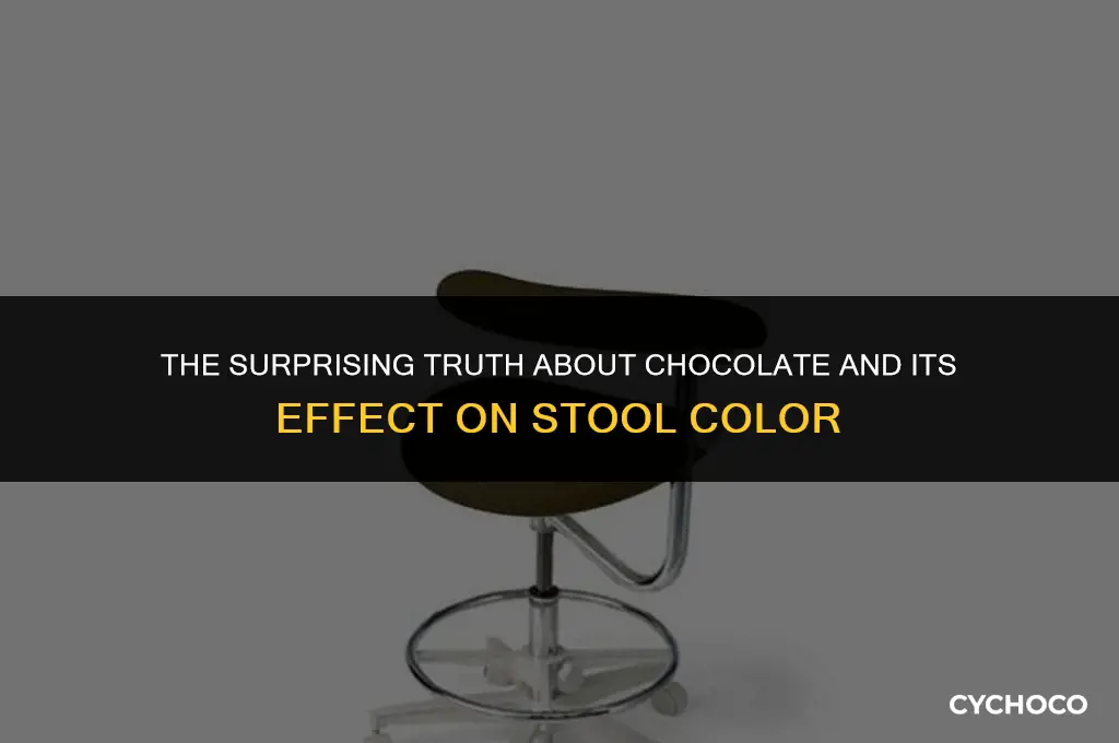 does chocolate cause dark stools