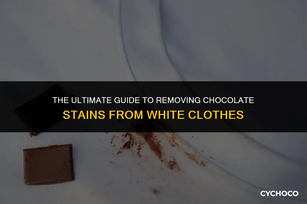 does chocolate come out of white clothes