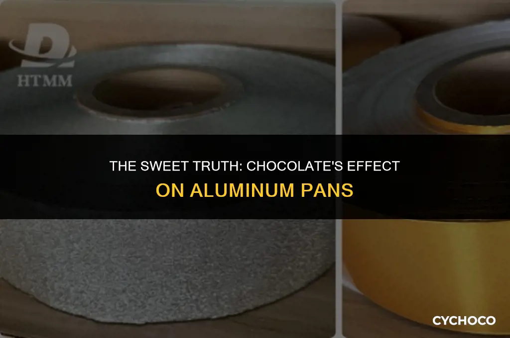 does chocolate eat into aluminum pansl