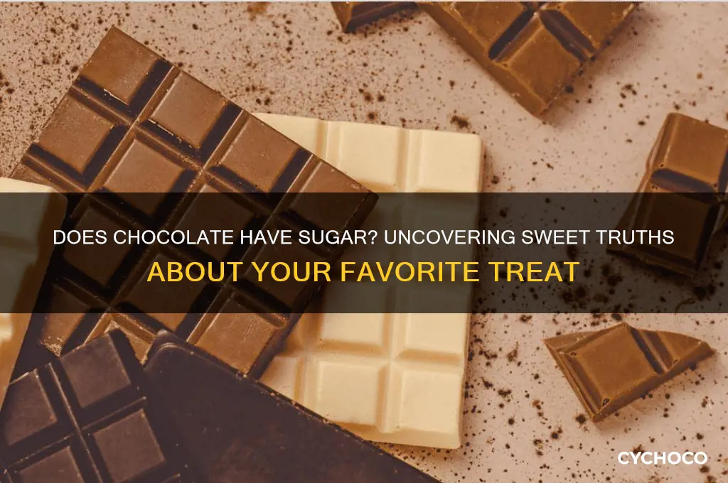 does chocolate have sugar