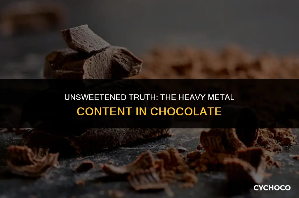 does chocolate have too many heavy metals to eat regularly
