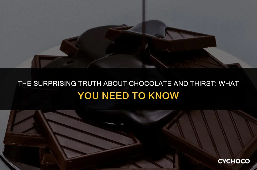 does chocolate make you thirsty