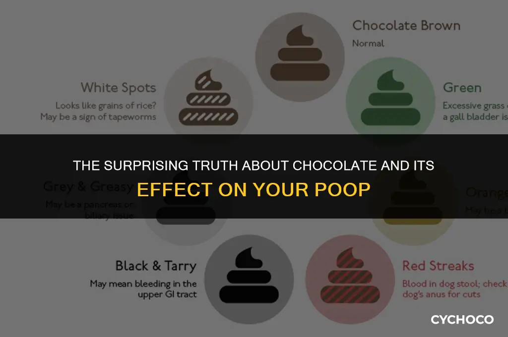 does chocolate make your poop dark