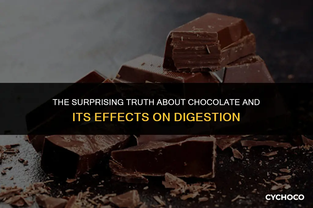 does chocolate make your poop hard