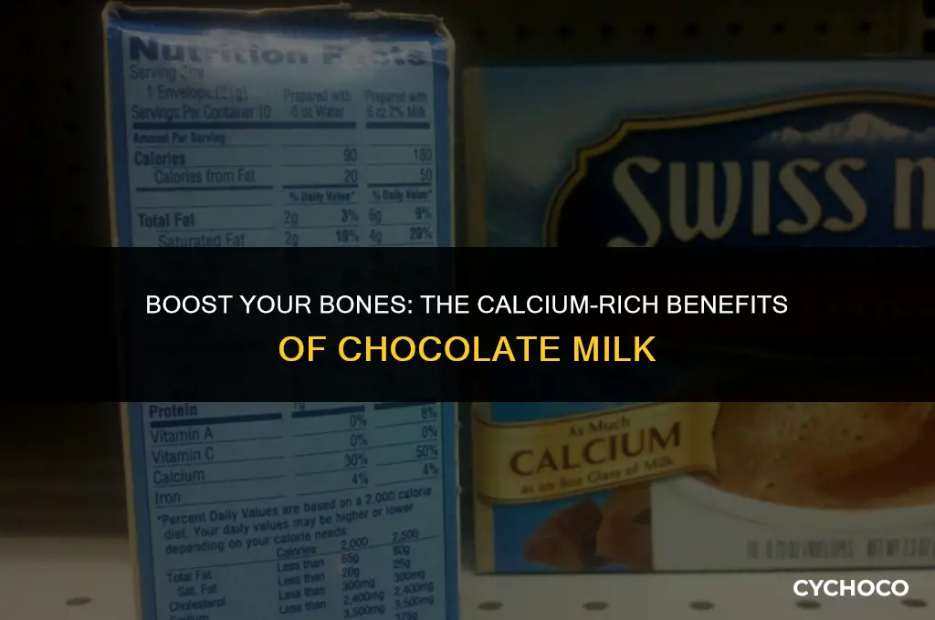 does chocolate milk have calcium