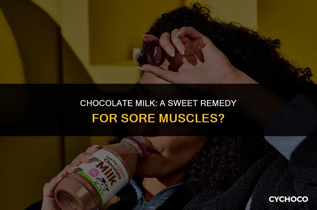 does chocolate milk help with soreness