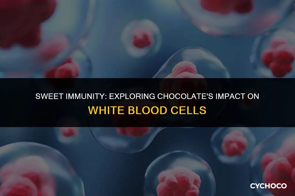 does chocolate raise white blood cell count