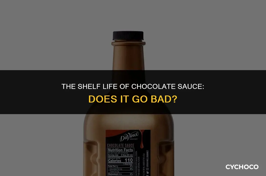does chocolate sauce go bad