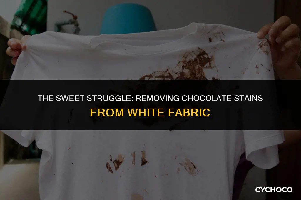 does chocolate stain white
