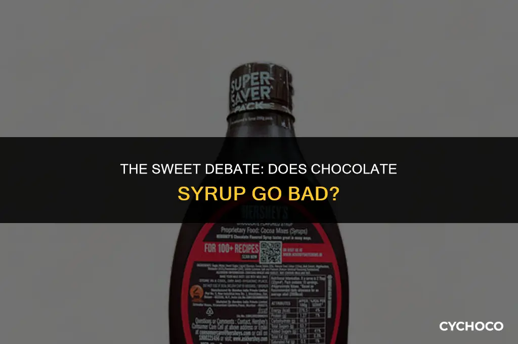 does chocolate syrup gies bad