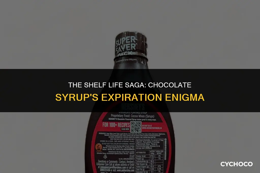 does chocolate syrup go bad after the expiration date