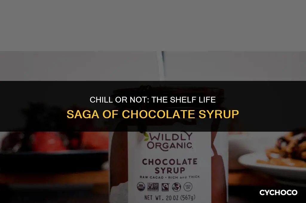 does chocolate syrup in fridge fo bad