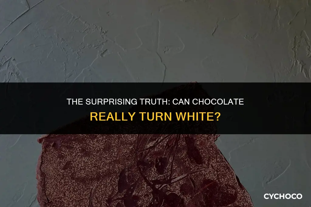 does chocolate turn white