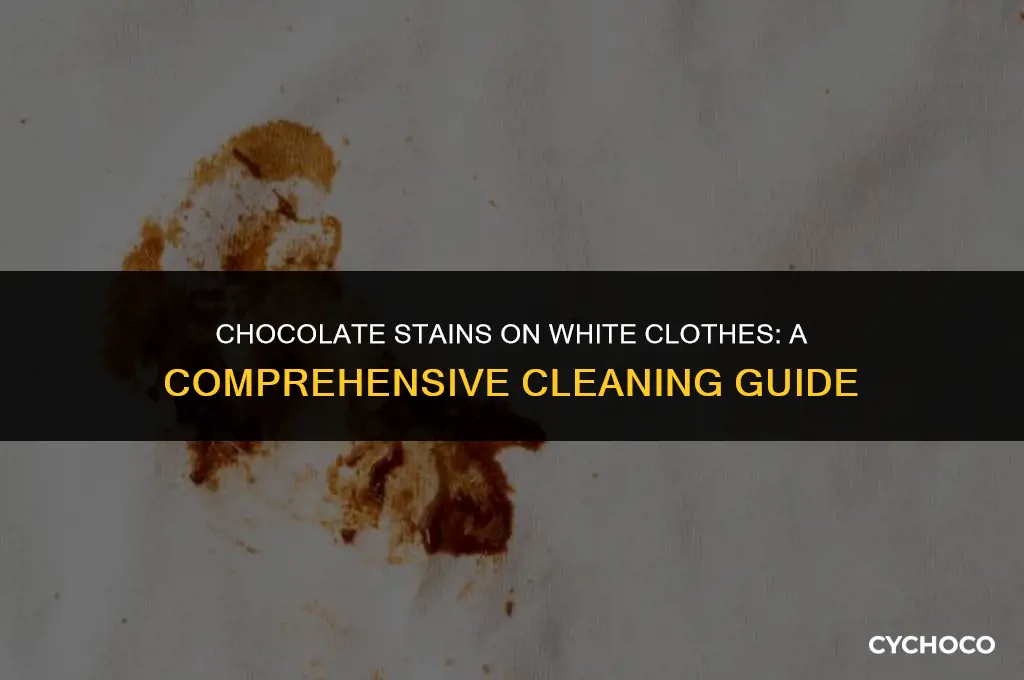 does chocolate wash out of white clothes