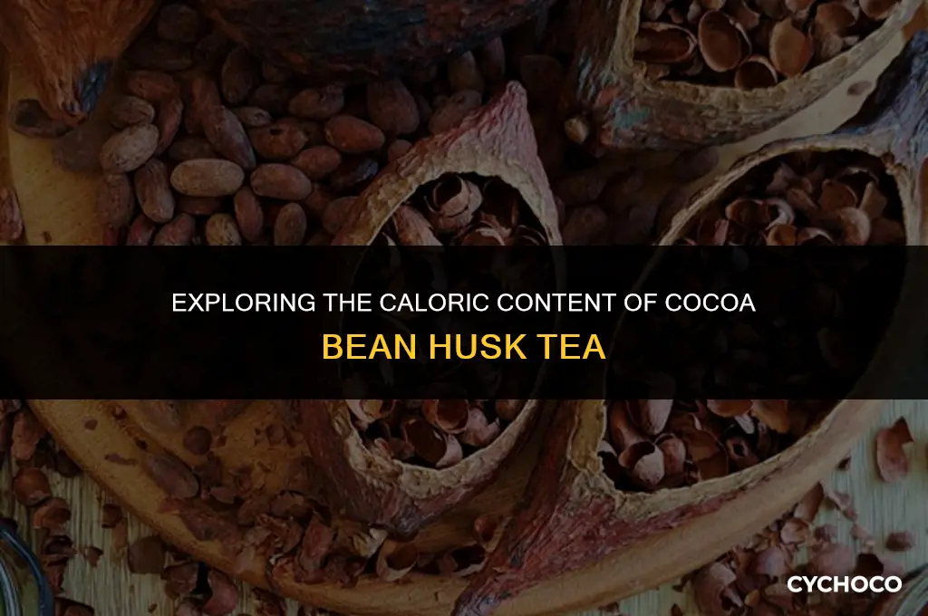 does cocoa bean husk tea have calories