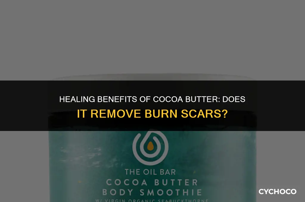 does cocoa butter remove burn scars
