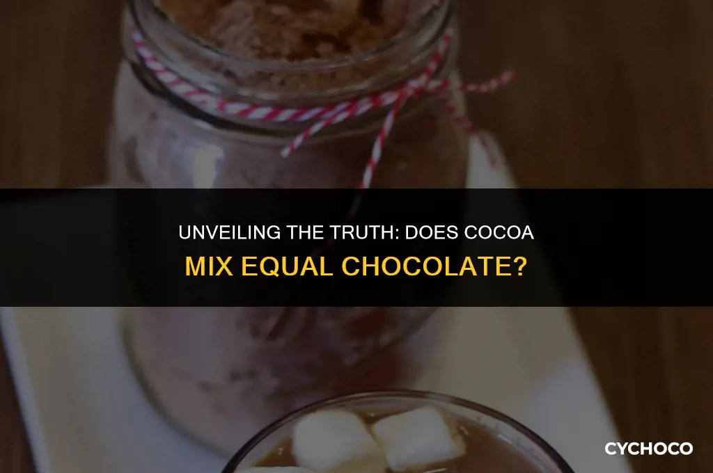 does cocoa mix make chocolate