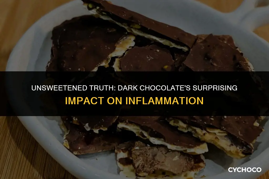 does dark chocolate cause inflammation