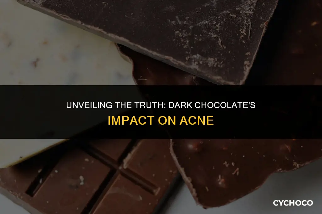 does dark chocolate cause pimples