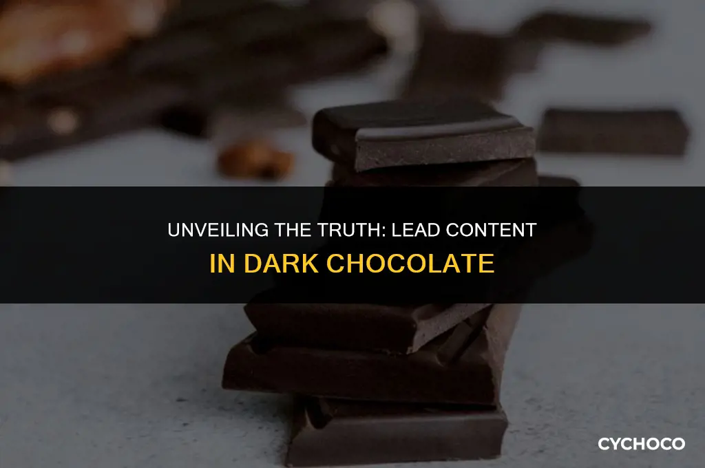 does dark chocolate contain lead