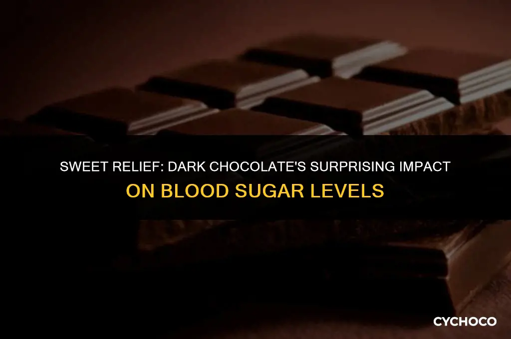 does dark chocolate lower blood sugar