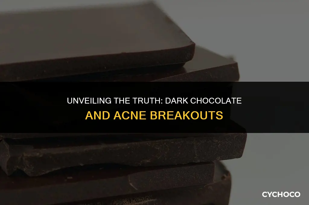 does dark chocolate make you break out