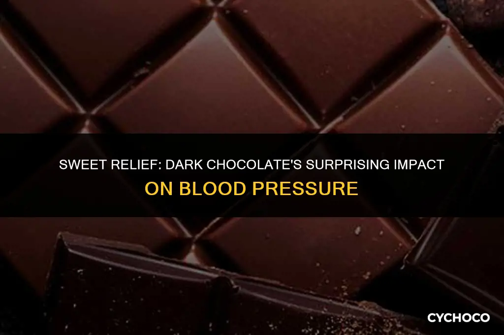 does dark chocolate reduce blood pressure
