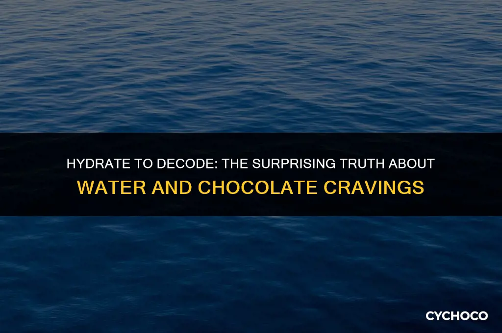 does drinking water after eating chocolate help