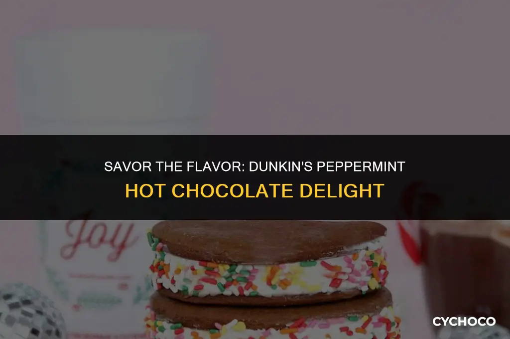 does dunkin have peppermint hot chocolate