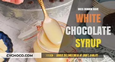 Sweetening Your Day: Dunkin's White Chocolate Syrup Delight