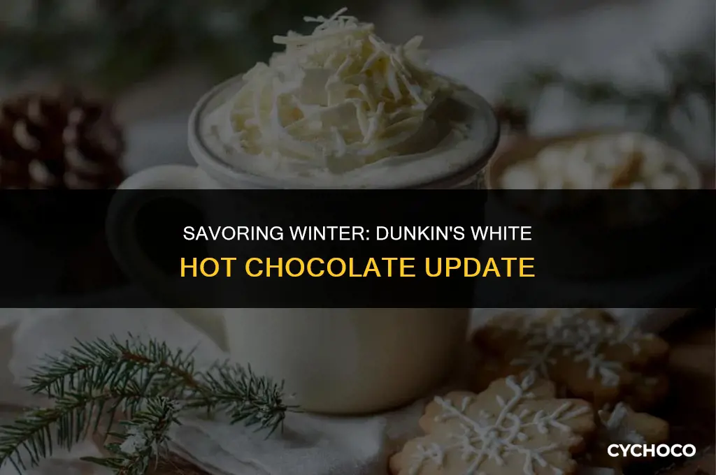 does dunkin still have white hot chocolate