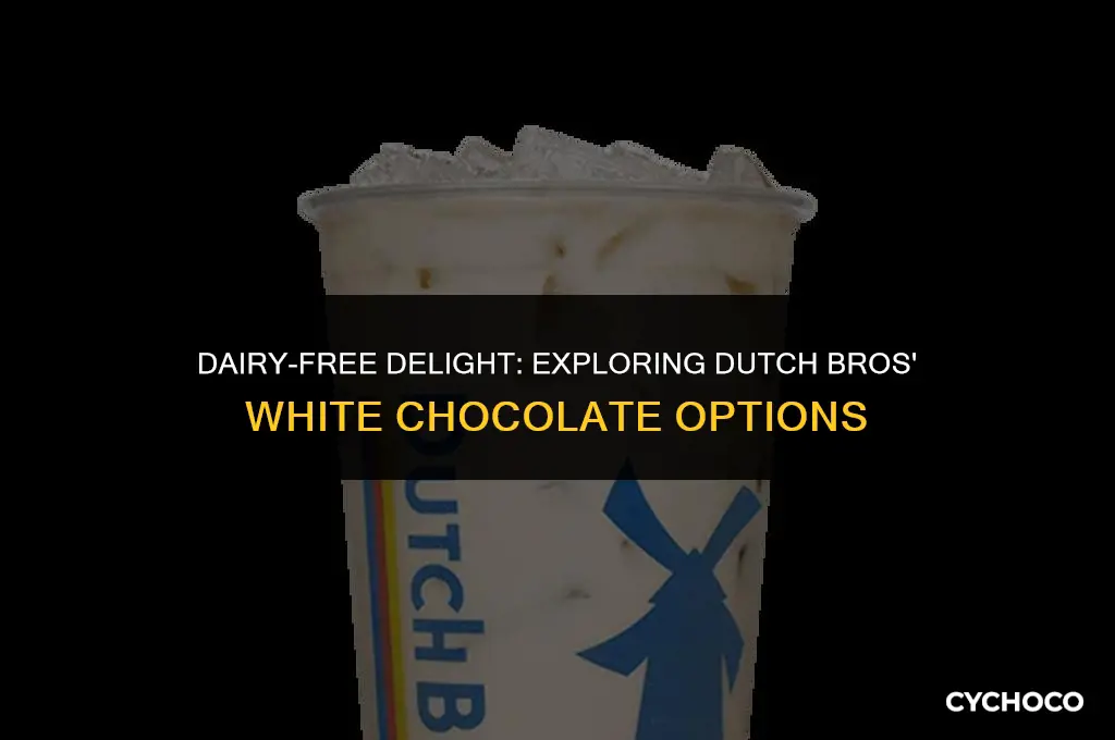 does dutch bros white chocolate have dairy