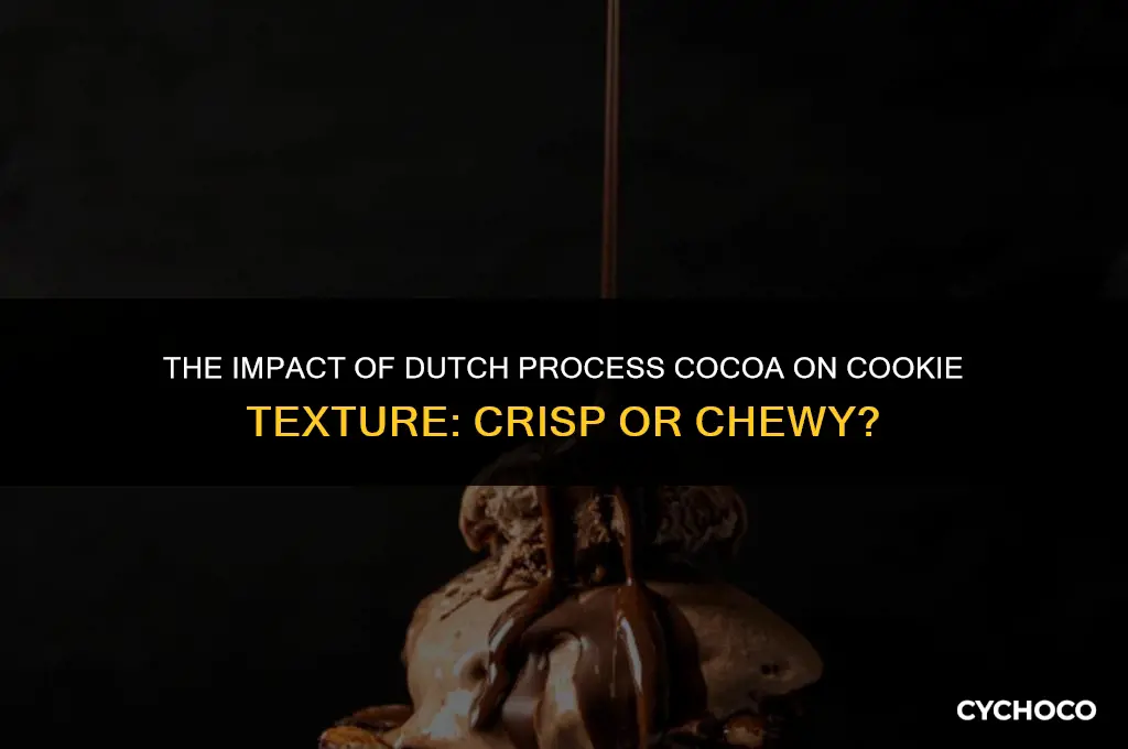 does dutch process cocoa make cookies crisp or chewy