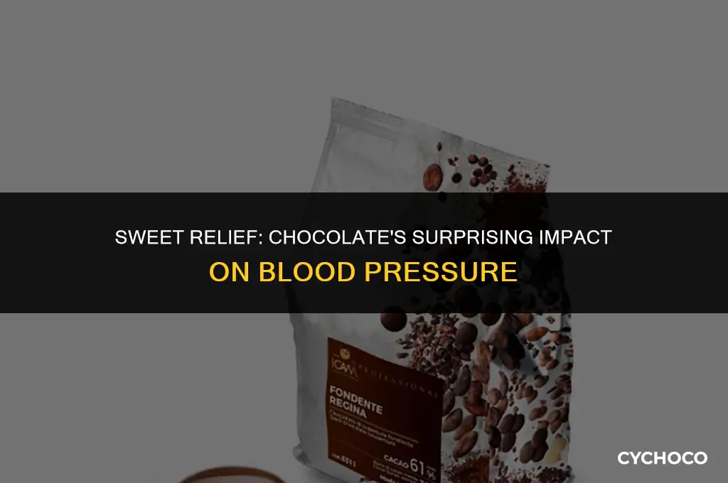 does eating chocolate affect blood pressure
