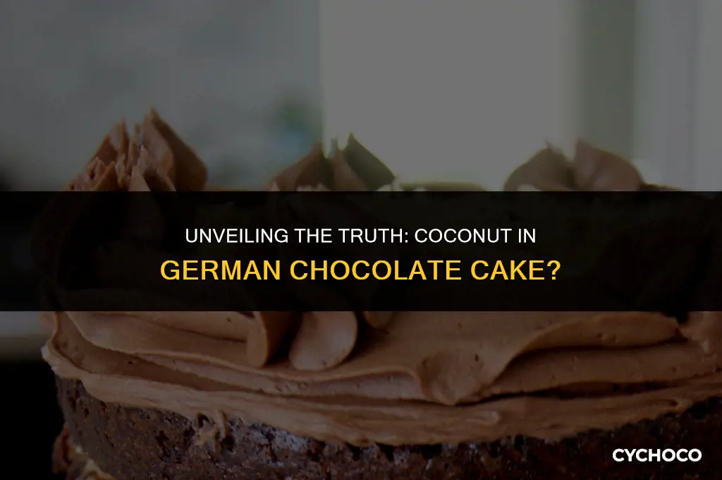 does german chocolate cake have coconut
