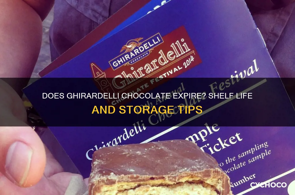 does ghirardelli chocolate go bad