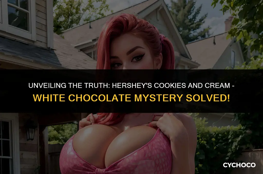 does hersheys cookiea and cream contain white chocolate