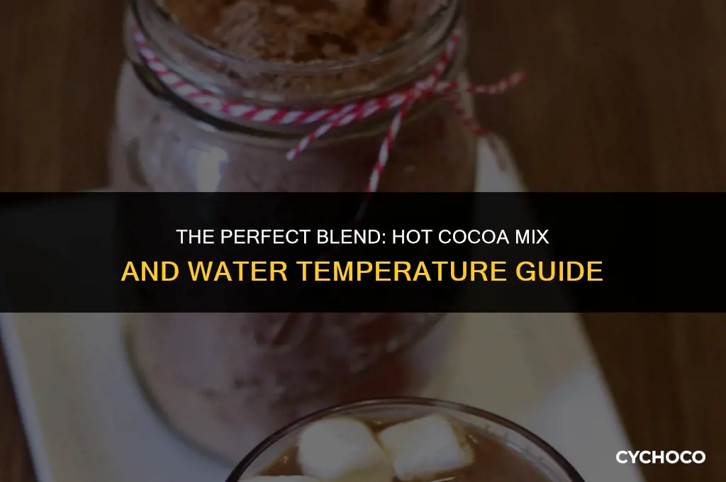 does hot cocoa mix need hot water