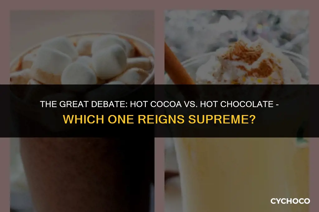 does hot cocoa taste better or hot cocoa taste better