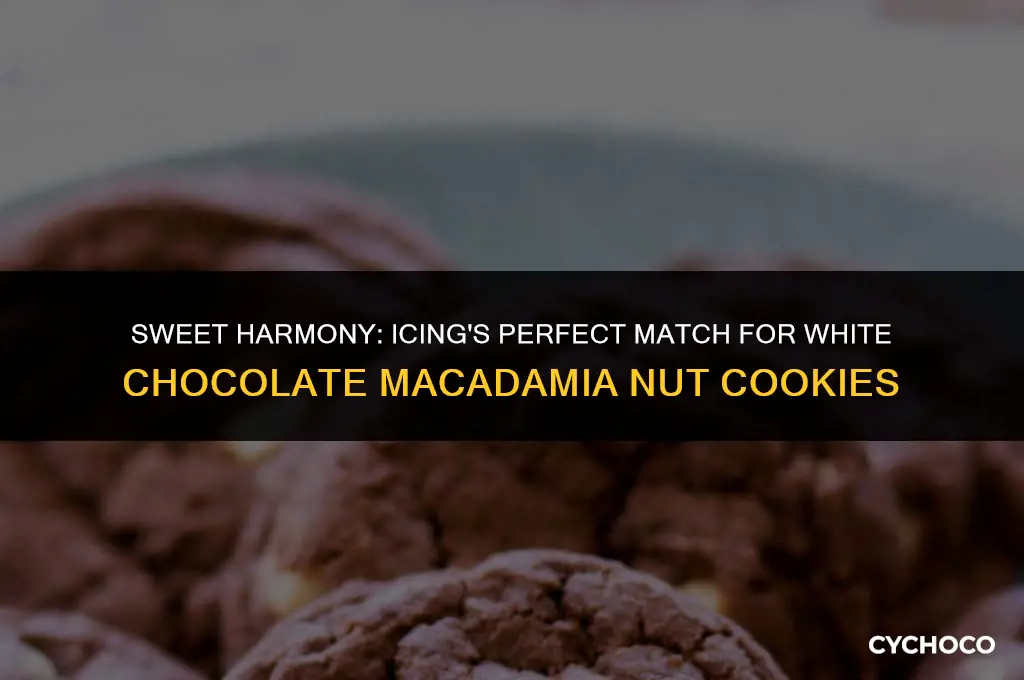 does icing go with white chocolate macadamia nut cookies
