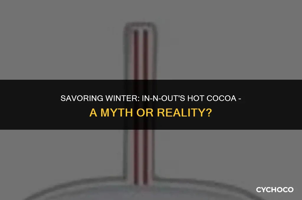 does in n out have hot cocoa
