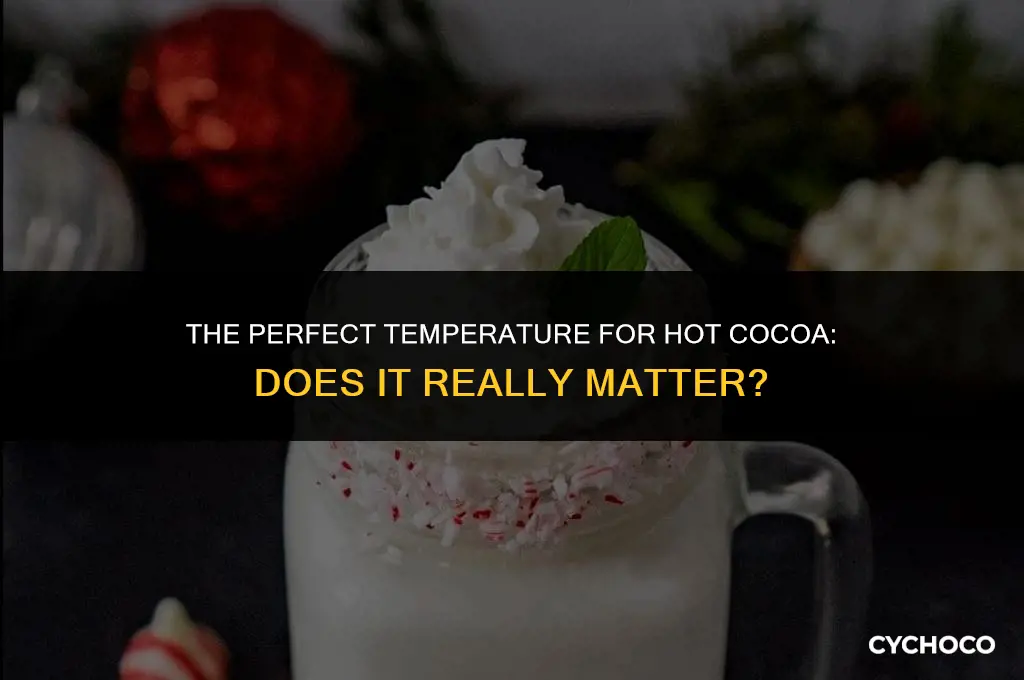 does it matter what temperature you heat hot cocoa